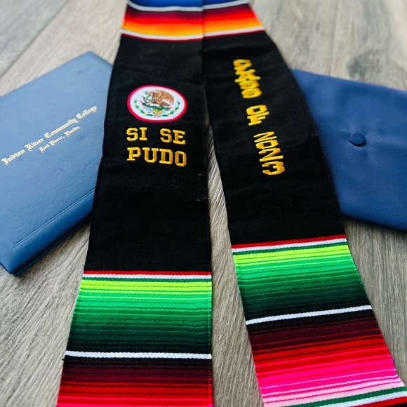 Graduation class of 2023 Mexican sash sarape graduation estola FIRST GENERATION - Picture 3 of 4